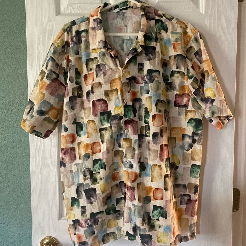 Zara Men's Colorful Patterned Shirt